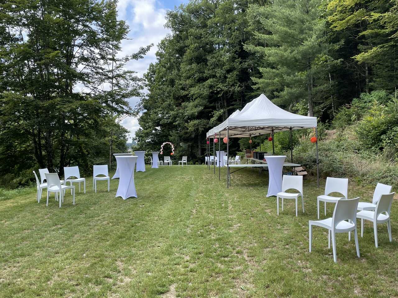 Cérémonie dehors - Zeremonie im Freien - Outdoor ceremony Château de la Rosemontoise - Mariages - Vin d'honneur - ceremonie