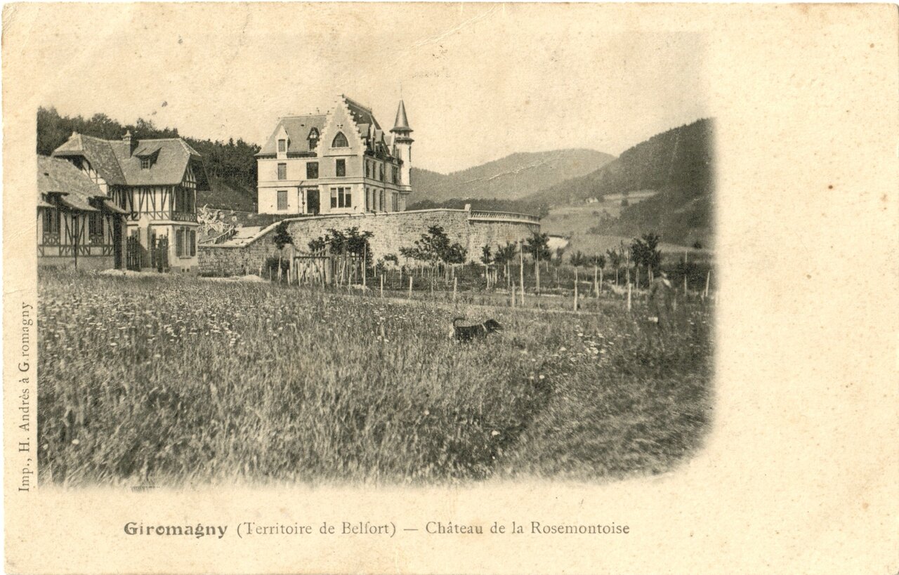 L'histoire  - Château de la Rosemontoise - carte postale