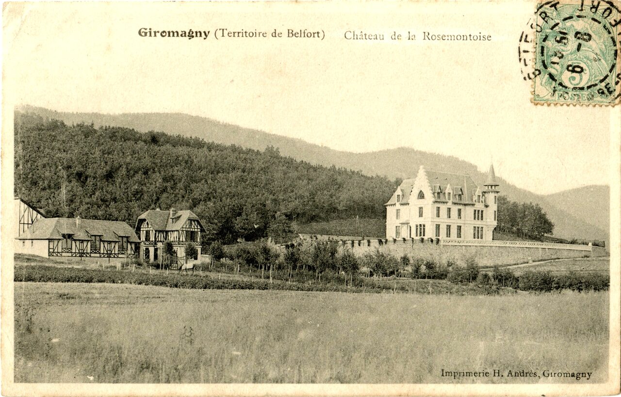 L'histoire  du Château de la Rosemontoise - carte postale